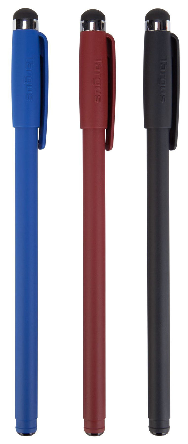 Stylus & Pen, 3-pack (Black/Blue/Red)