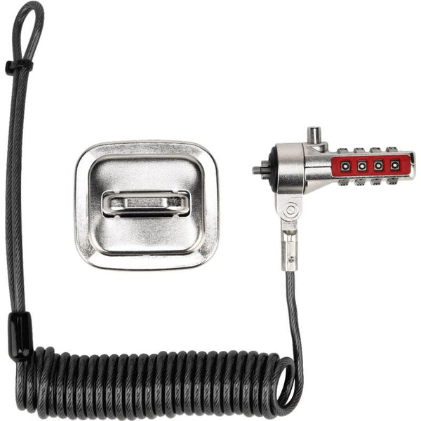 DEFCON® T-Lock Resettable Combo Coiled Cable Lock