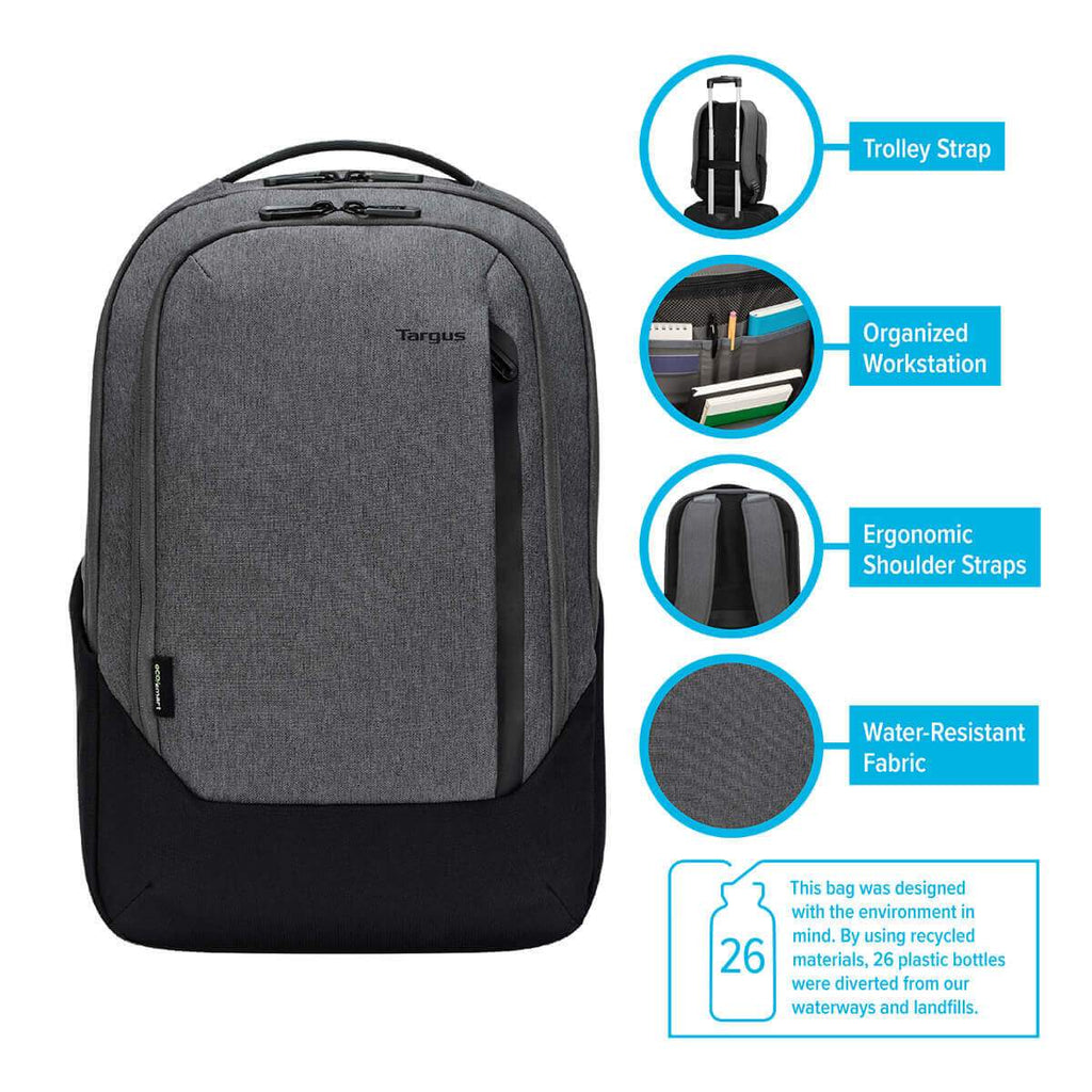 Cypress Hero Backpack with EcoSmart® (Light Gray)