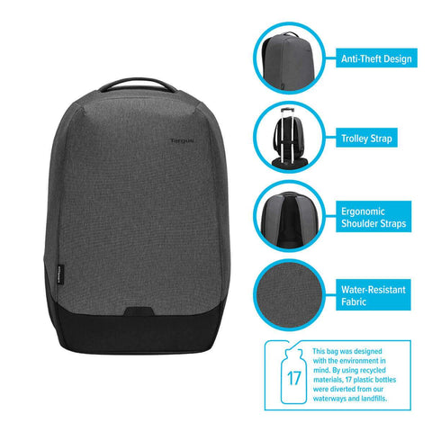 15.6” Cypress Security Backpack with EcoSmart® (Black) hidden