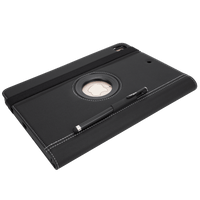 Black VersaVu® Classic Case (Black) for iPad® (2017/2018) (THZ634GL) - Back with Stylus
